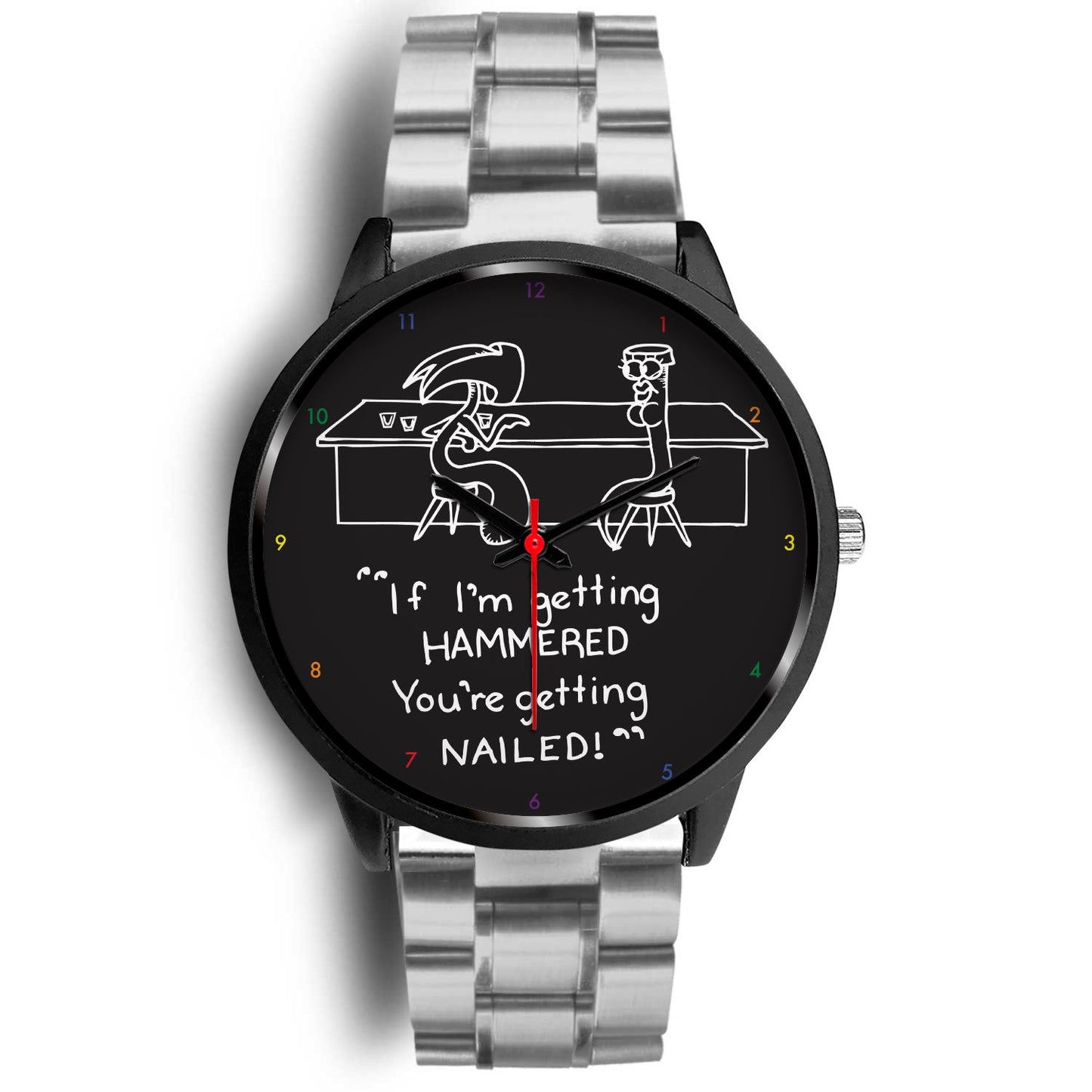 Hammer & Nail Bar-themed Pick-me-up Custom Design Watch