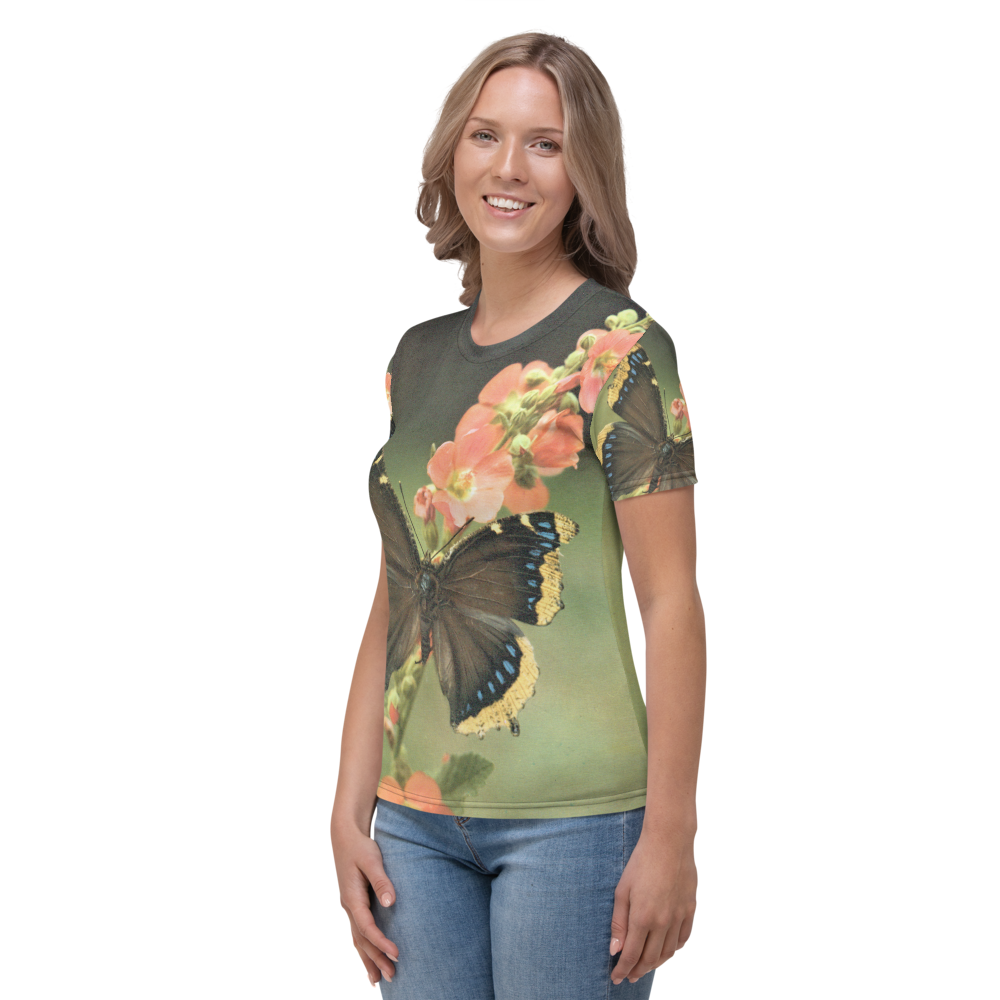 Butterflies - Photo of a Mourning Cloak on a Women's All-Over T-shirt