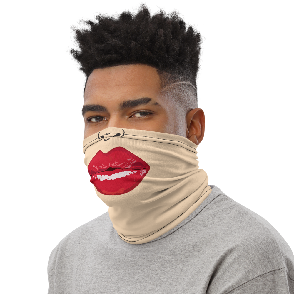 Ooooohh - Man's Sexy Lips Neck Gaiter