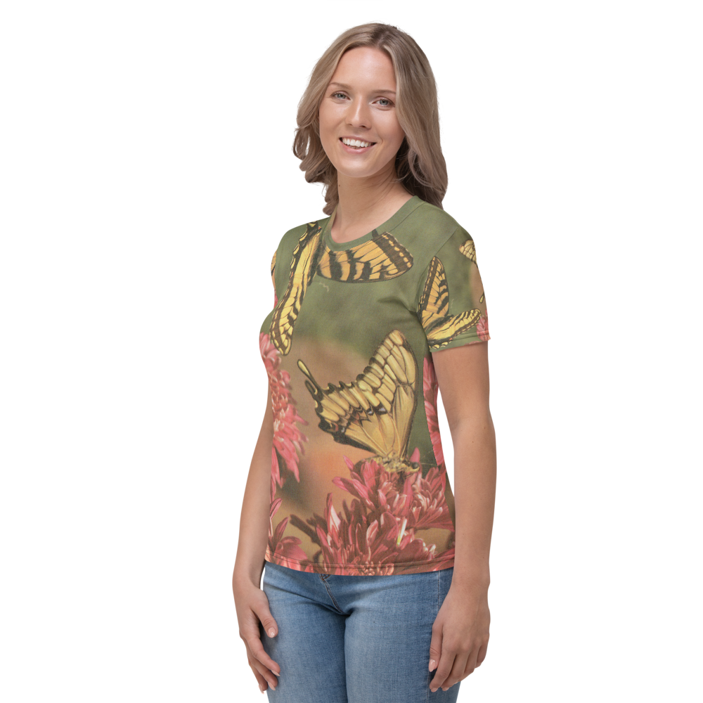 Butterflies - Photo of Two Swallowtails on a Women's All-Over T-shirt