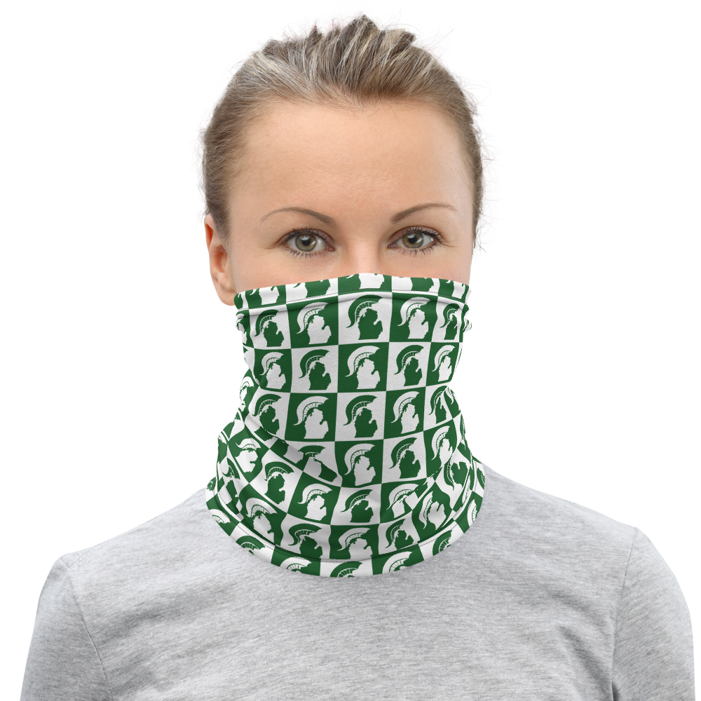 Michigan State Spartan Football Neck Gaiter