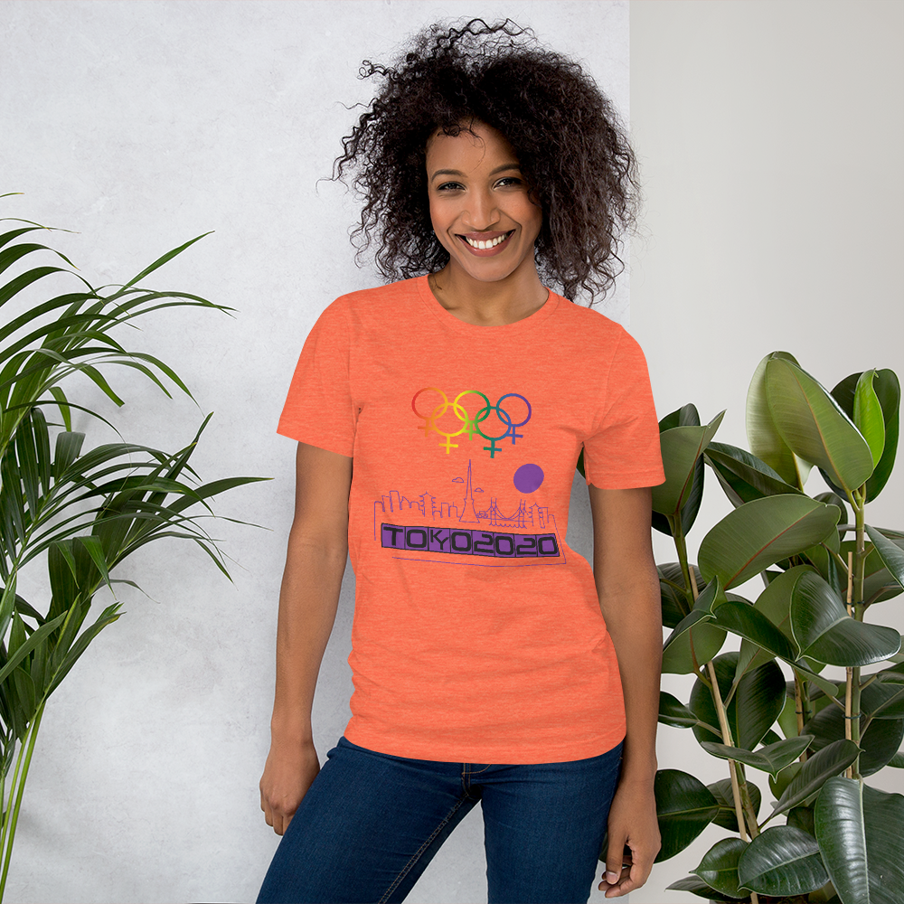 Tribe of the Union Rings Female Gender Identity Purple Skyline Big 'O' Games Short-Sleeve Unisex T-Shirt