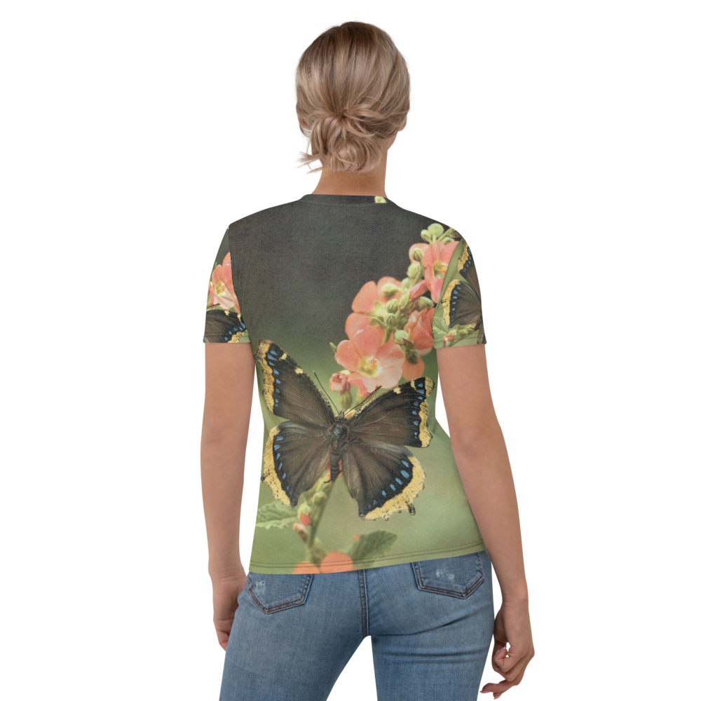 Butterflies - Photo of a Mourning Cloak on a Women's All-Over T-shirt