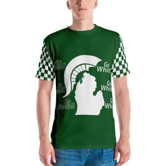 Michigan State Spartan Football Men's All-Over T-shirt Design