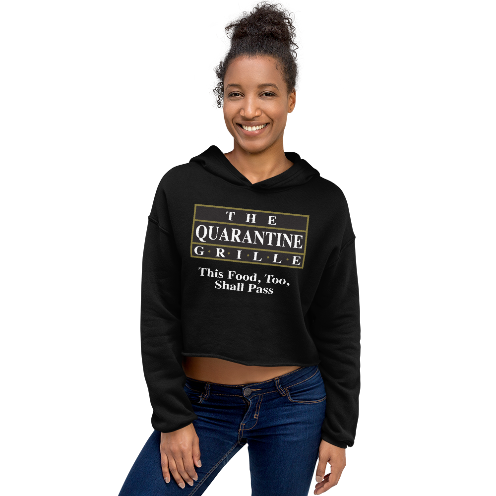 The Quarantine Grille Crop Hoodie