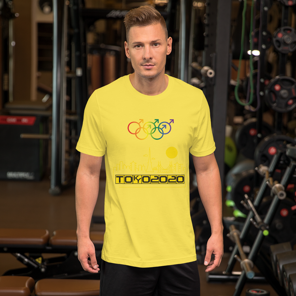 Tribe of the Union Rings Male Gender Identity Yellow Skyline Big 'O' Games Short-sleeve Unisex T-shirt
