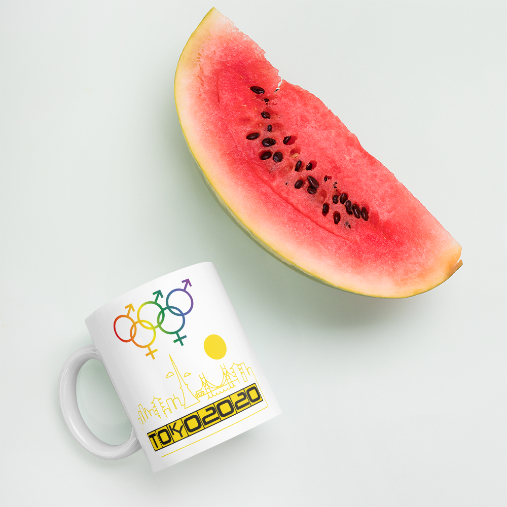 Tribe of the Union Rings Mixed Gender Identity Yellow Skyline Big 'O' Games 11oz./15oz. Coffee Mug