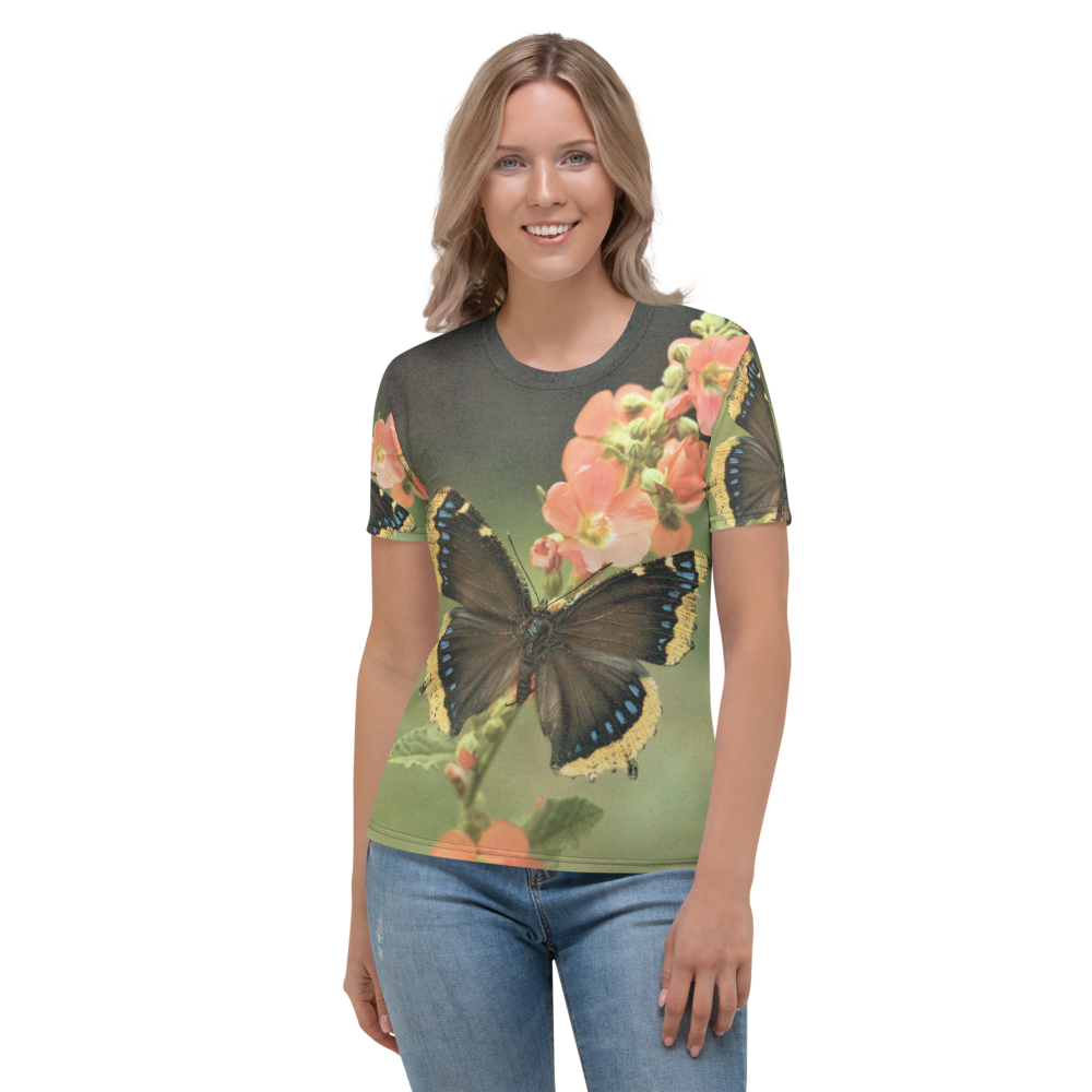 Butterflies - Photo of a Mourning Cloak on a Women's All-Over T-shirt