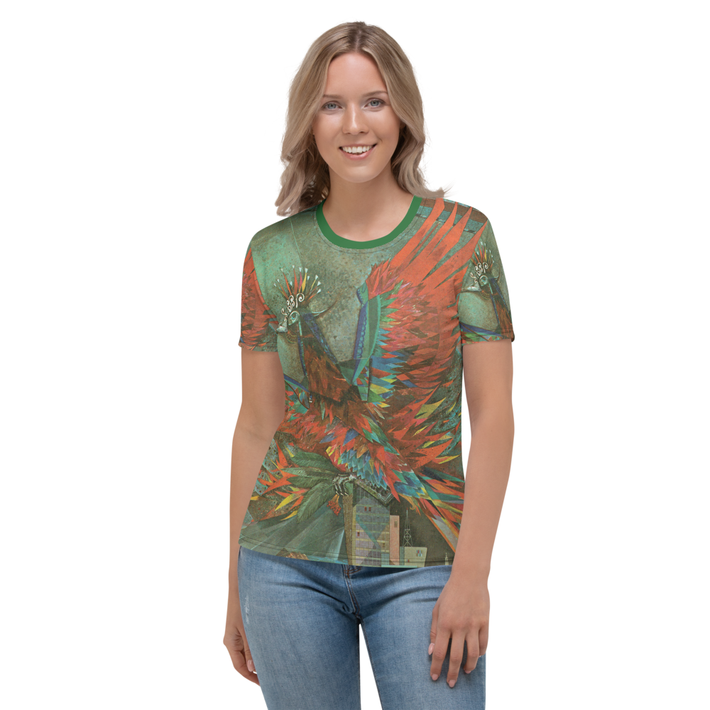 Phoenix Bird - Phoenix Sky Harbor Municipal Airport Terminal Mural Women's All-Over T-shirt