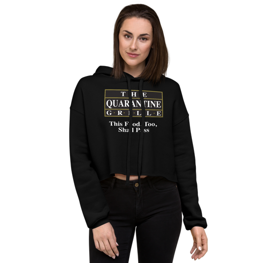 The Quarantine Grille Crop Hoodie