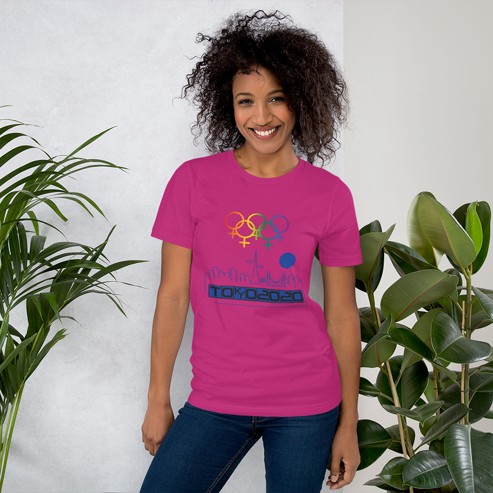 Tribe of the Union Rings Female Gender Identity Blue Skyline Big 'O' Games Short-Sleeve Unisex T-Shirt