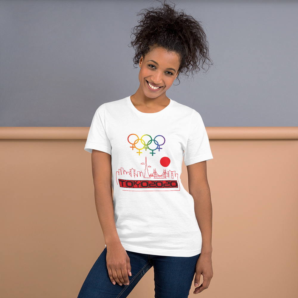 Tribe of the Union Rings Female Gender Red Skyline Big 'O' Games Short-Sleeve Unisex T-Shirt