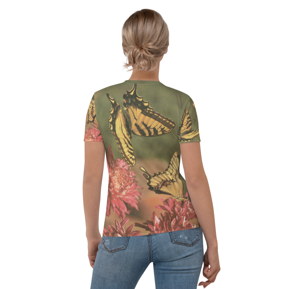 Butterflies - Photo of Two Swallowtails on a Women's All-Over T-shirt