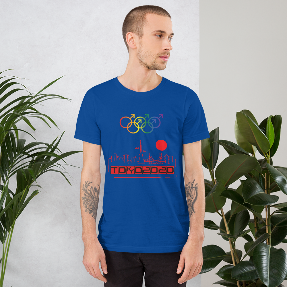 Tribe of the Union Rings Male Gender Identity Red Skyline Big 'O' Games Short-sleeve Unisex T-shirt