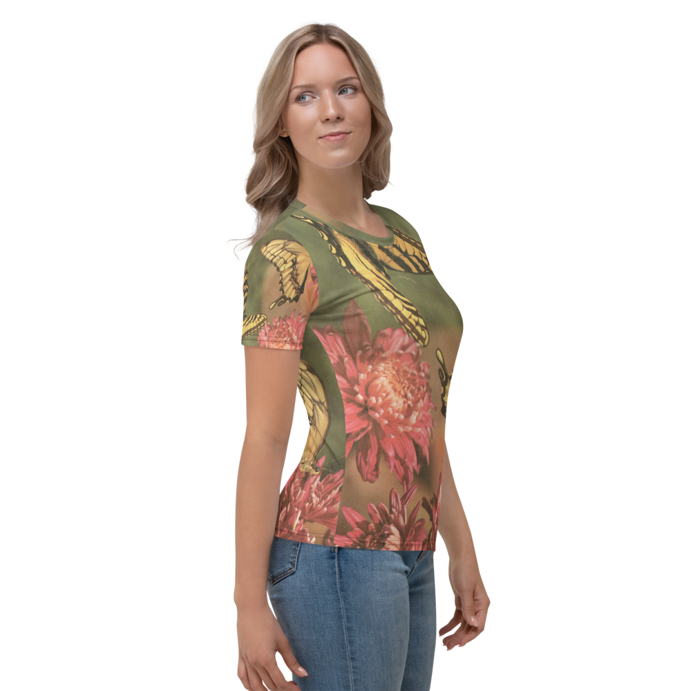 Butterflies - Photo of Two Swallowtails on a Women's All-Over T-shirt