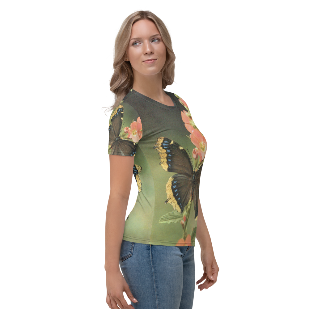 Butterflies - Photo of a Mourning Cloak on a Women's All-Over T-shirt