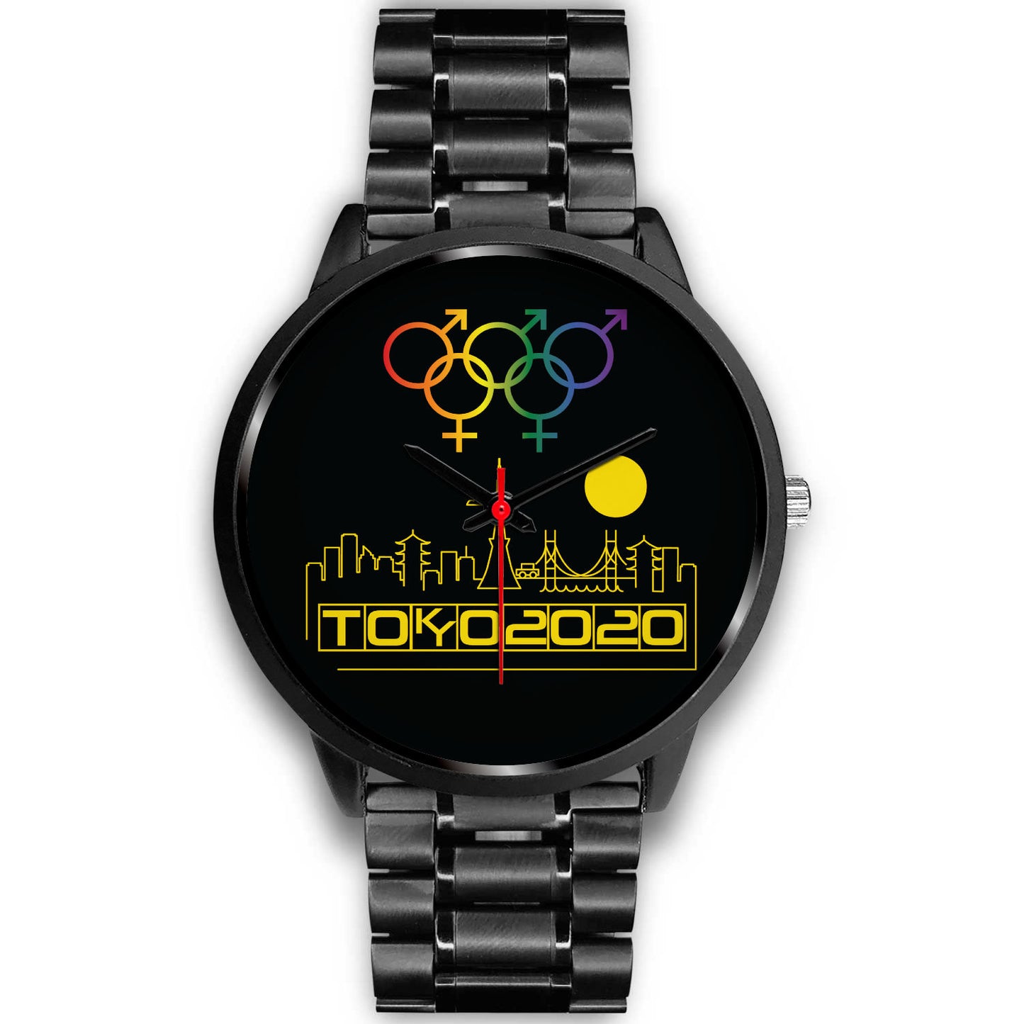Tribe of the Union Rings Mix Gender Big 'O' Games Yellow Skyline Watch