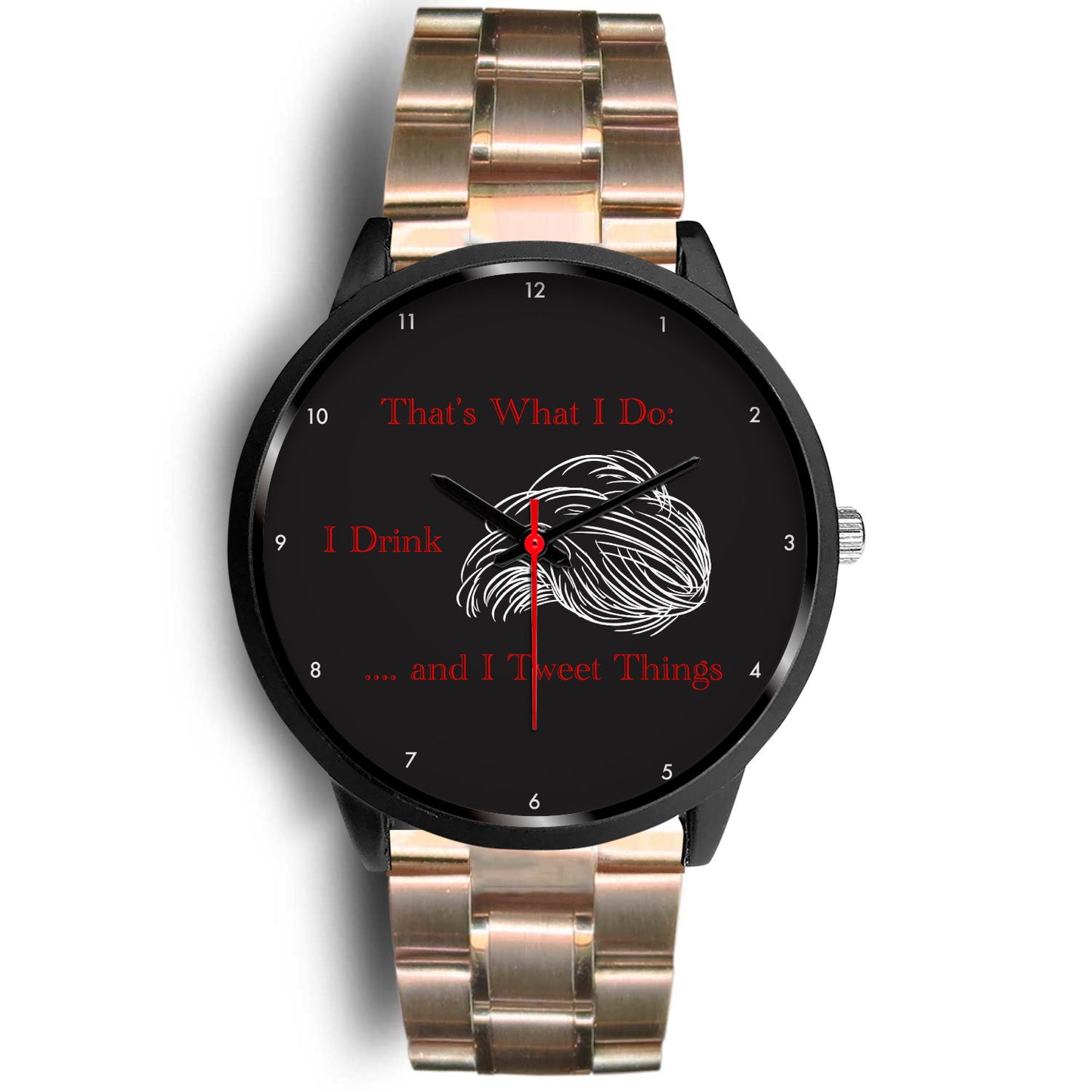 GOT/Trump-themed Beer Lover Custom Design Watch