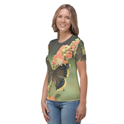 Butterflies - Photo of a Mourning Cloak on a Women's All-Over T-shirt