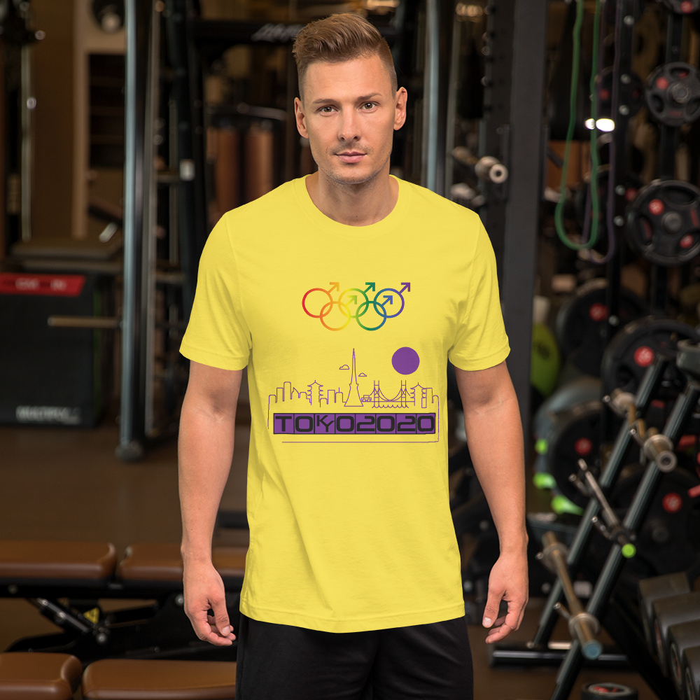 Tribe of the Union Rings Male Gender Identity Purple Skyline Big 'O' Games Short-sleeve Unisex T-shirt