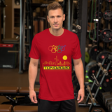 Tribe of the Union Rings Male Gender Identity Yellow Skyline Big 'O' Games Short-sleeve Unisex T-shirt