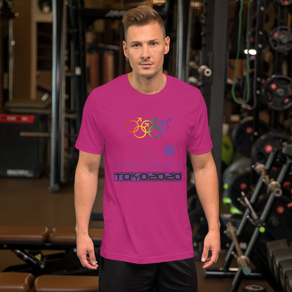 Tribe of the Union Rings Male Gender Identity Purple Skyline Big 'O' Games Short-sleeve Unisex T-shirt