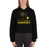 Tribe of the Union Rings Female Gender Identity Yellow Skyline Big 'O' Games Crop Hoodie