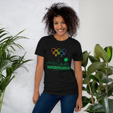 Tribe of the Union Rings Female Gender Identity Green Skyline Big 'O' Games Short-Sleeve Unisex T-Shirt