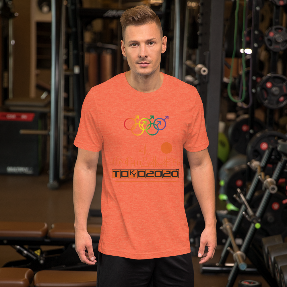 Tribe of the Union Rings Male Gender Identity Orange Skyline Big 'O' Games Short-sleeve Unisex T-shirt