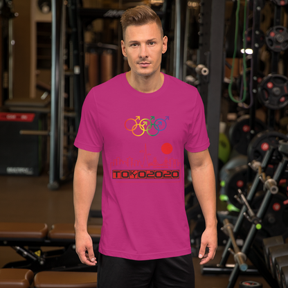 Tribe of the Union Rings Male Gender Identity Red Skyline Big 'O' Games Short-sleeve Unisex T-shirt