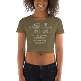 Hammer & Nail Bar-themed Pick-me-up Darker Colors Women's Crop Tee