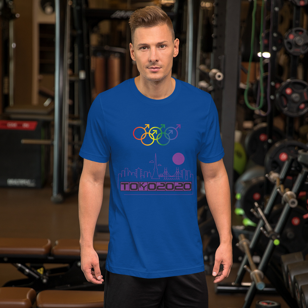 Tribe of the Union Rings Male Gender Identity Purple Skyline Big 'O' Games Short-sleeve Unisex T-shirt