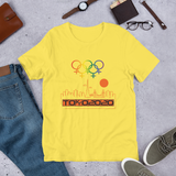 Tribe of the Union Rings Female Gender Identity Orange Skyline Big 'O' Games Short-Sleeve Unisex T-Shirt