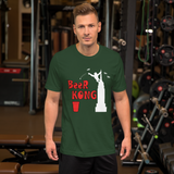 Beer Kong Pub Crawl and Bar-themed Darker Colors Short-Sleeve Unisex T-Shirt