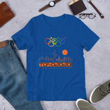 Tribe of the Union Rings Male Gender Identity Orange Skyline Big 'O' Games Short-sleeve Unisex T-shirt