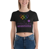 Tribe of the Union Rings Female Gender Identity Purple Skyline Big 'O' Games Women’s Crop Tee