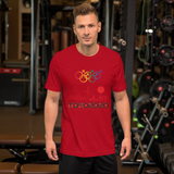 Tribe of the Union Rings Male Gender Identity Red Skyline Big 'O' Games Short-sleeve Unisex T-shirt