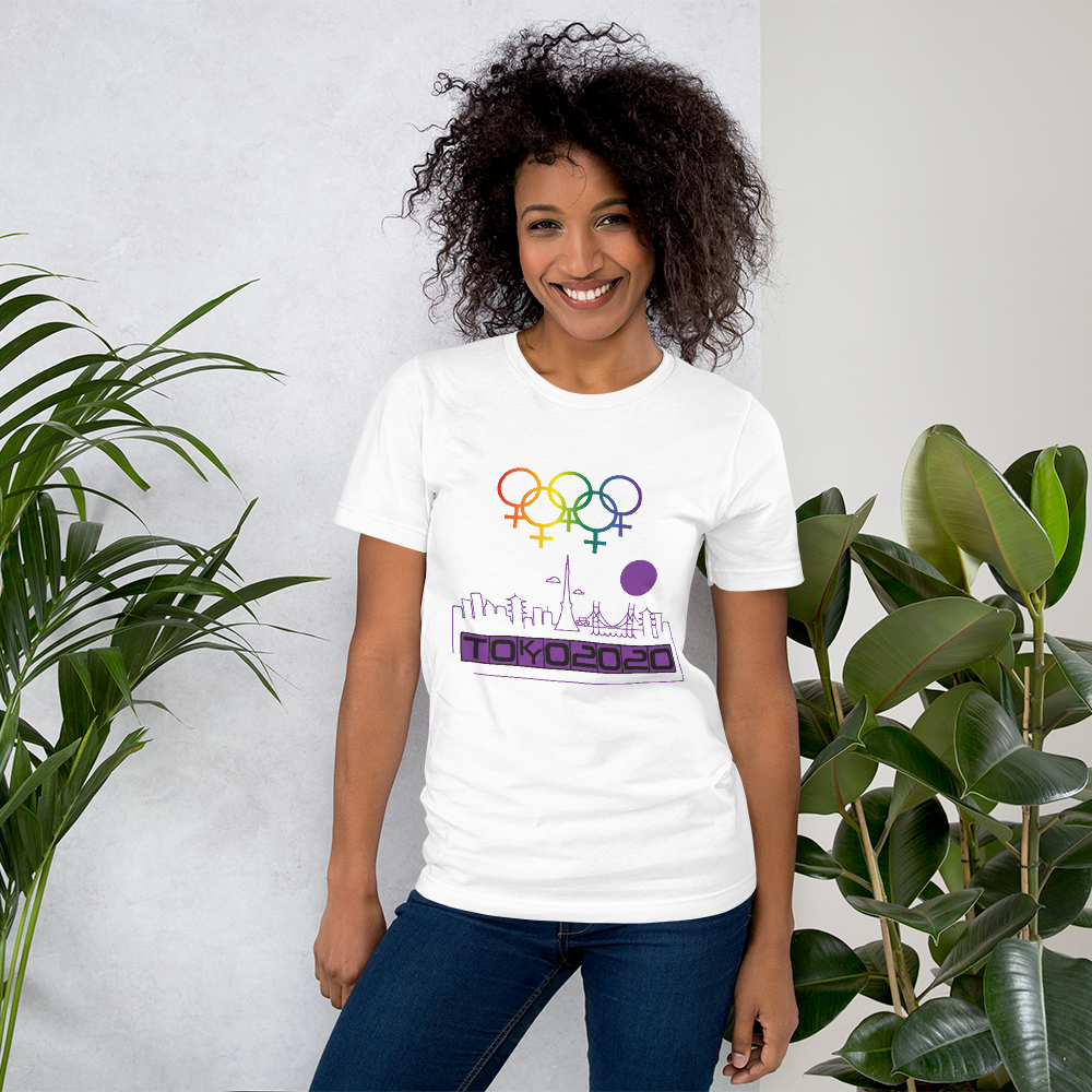 Tribe of the Union Rings Female Gender Identity Purple Skyline Big 'O' Games Short-Sleeve Unisex T-Shirt