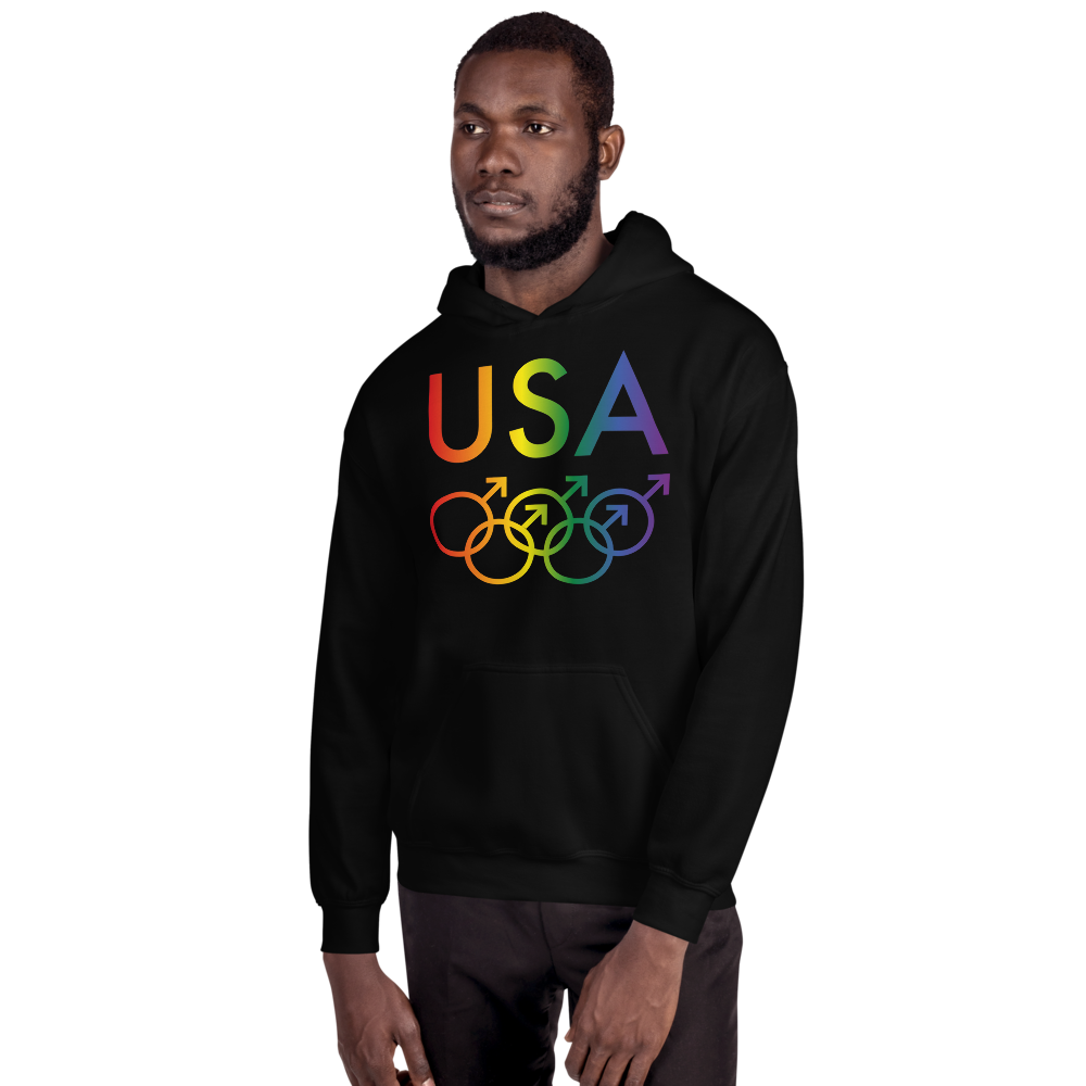 Tribe of the Union Rings USA Male Gender Identity LGBTQ colored Unisex Hoodie