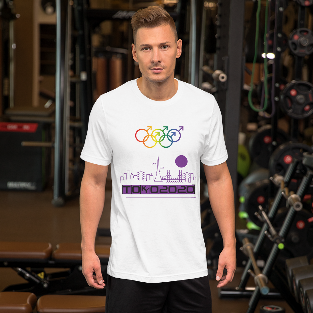 Tribe of the Union Rings Male Gender Identity Purple Skyline Big 'O' Games Short-sleeve Unisex T-shirt