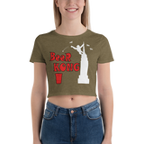 Beer Kong Pub Crawl and Bar-themed Darker Colors Women's Crop Tee