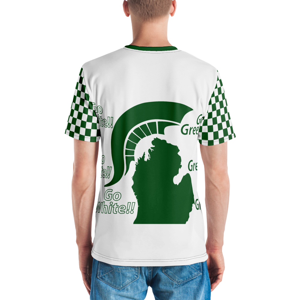 Michigan State Spartan Football Men's All-Over T-shirt Design