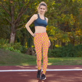 Chicks, Chicks, and more Chicks on a Pink Background All-Over Print Yoga Leggings