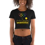 Tribe of the Union Rings Female Gender Identity Yellow Skyline Big 'O' Games Women’s Crop Tee