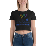 Tribe of the Union Rings Female Gender Identity Blue Skyline Big 'O' Games Women’s Crop Tee