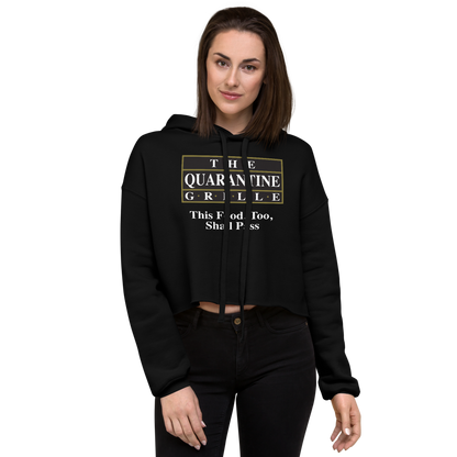 The Quarantine Grille Crop Hoodie