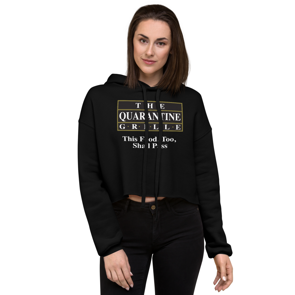 The Quarantine Grille Crop Hoodie