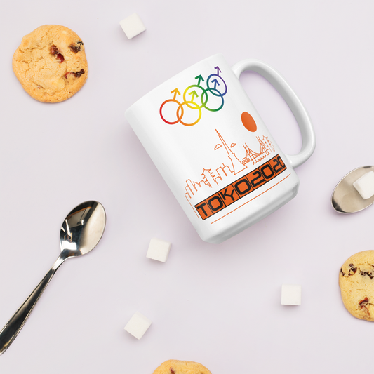 Tribe of the Union Rings Male Gender Identity Orange Skyline Big 'O' Games 11oz./15oz. Coffee Mug