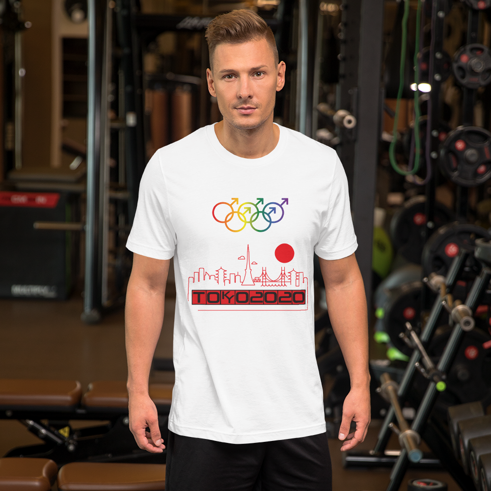 Tribe of the Union Rings Male Gender Identity Red Skyline Big 'O' Games Short-sleeve Unisex T-shirt