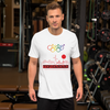 Tribe of the Union Rings Male Gender Identity Red Skyline Big 'O' Games Short-sleeve Unisex T-shirt